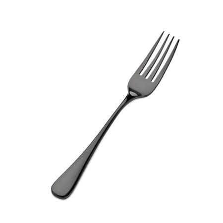 Bon Chef Como, Dinner Fork, Mirror Finish, 18/10, 8.25" - Black , set of 12 S4005B
